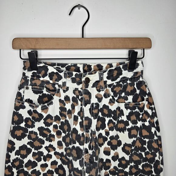 VINTAGE Jeans St Tropez High Rise Animal Print Jeans Size 7 - Picture 13 of 13